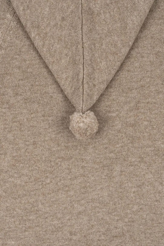 Konges Sløjd pajacyk niemowlęcy MATTOU KNIT ONESIE brązowy KS103904.9BYA