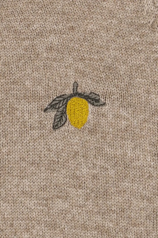 Konges Sløjd pajacyk niemowlęcy MATTOU KNIT ONESIE KS103904.9BYA brązowy