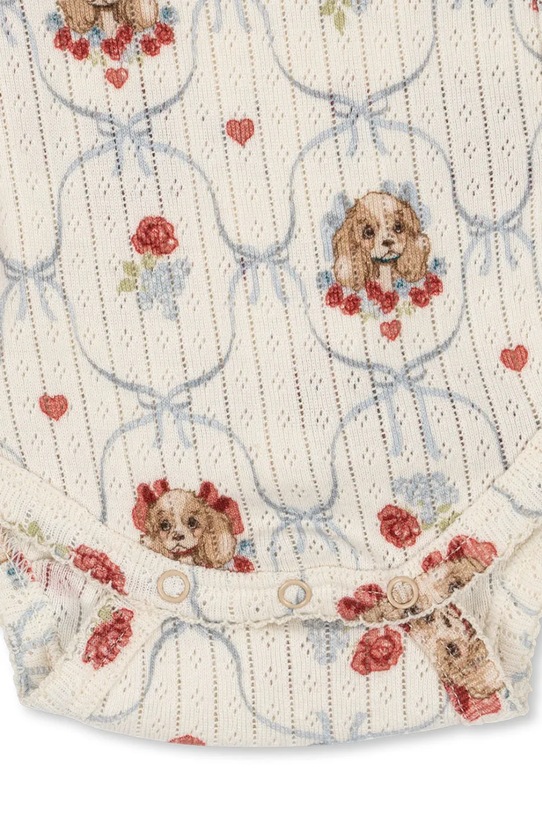 Βαμβακερά φορμάκια για μωρά Konges Sløjd MINNIE NEWBORN BODY GOTS KS103919.9BYA μπεζ