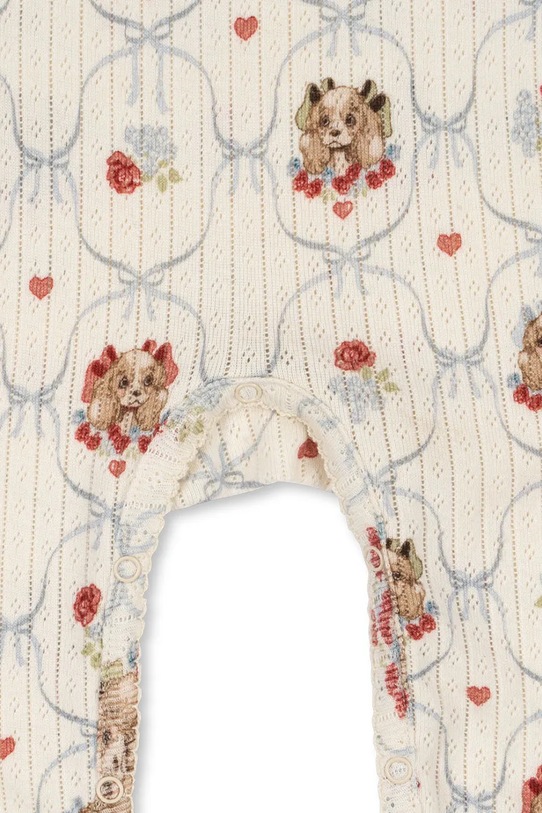 Βρεφική βαμβακερή ρόμπα Konges Sløjd MINNIE ONESIE GOTS KS103921.9BYA μπεζ