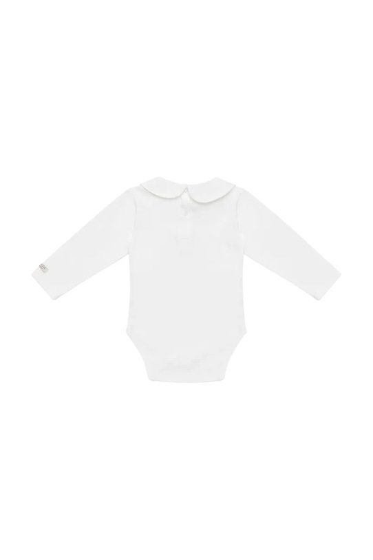 Chłopiec Donsje body bawełniane niemowlęce Davo Bodysuit Fluffy Bunny 3030109 biały