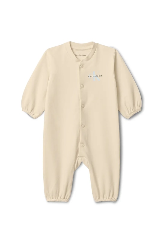 Дитячі повзунки Calvin Klein Jeans бежевий IN0IN00338.9BYA