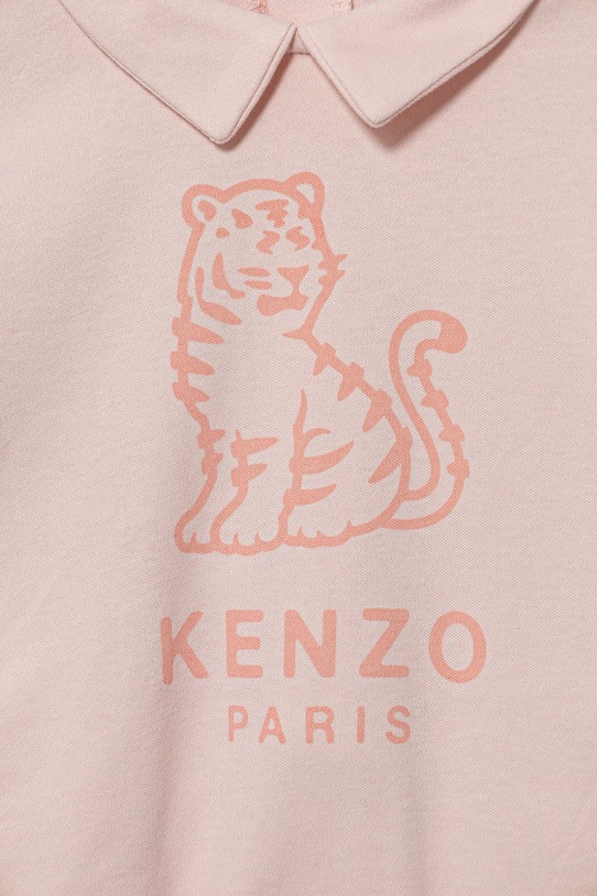 Дитячі бавовняні повзунки Kenzo Kids 2-pack K61253 рожевий