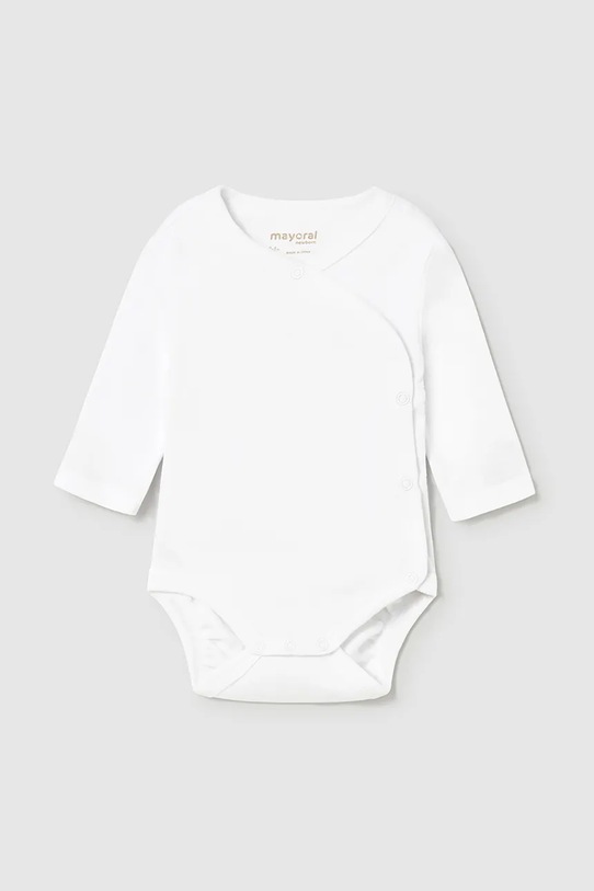 Mayoral Newborn body di cotone neonato/a Planet friendly bianco 2712.1D.Newborn.9BYA