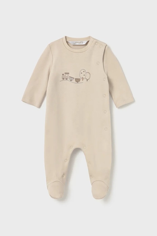 Βρεφικές βαμβακερές ρόμπες Mayoral Newborn 2-pack 2714.1B.Newborn.9BYA μπεζ AW25