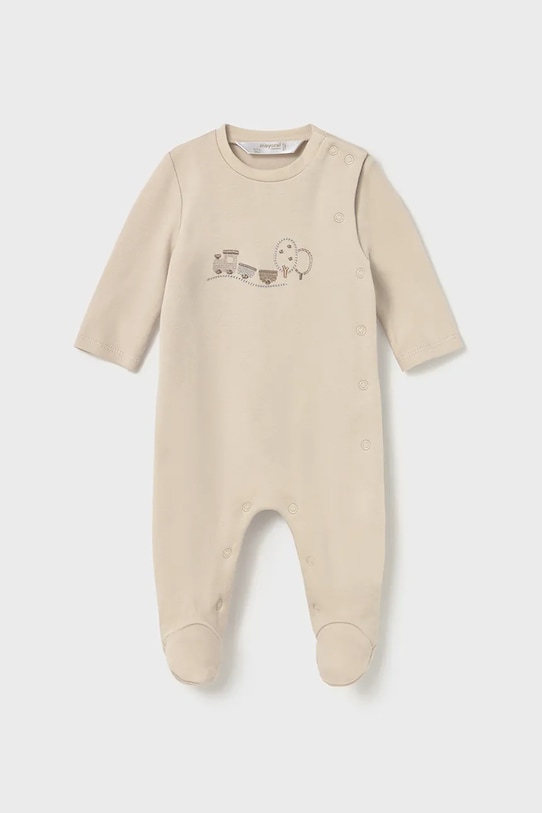 Pamučni kombinezoni za bebe Mayoral Newborn 2-pack 2714.1B.Newborn.9BYA bež AW25