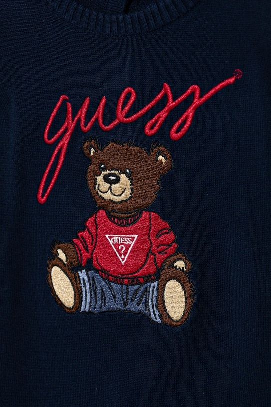 Chłopiec Guess pajacyk niemowlęcy bawełniany H5BW05.Z3KZ1.9BYA granatowy
