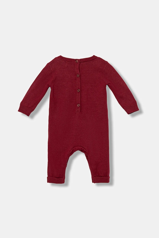 Guess salopetă din bumbac pentru bebeluși H5BW05.Z3KZ1.9BYA burgundia AW25