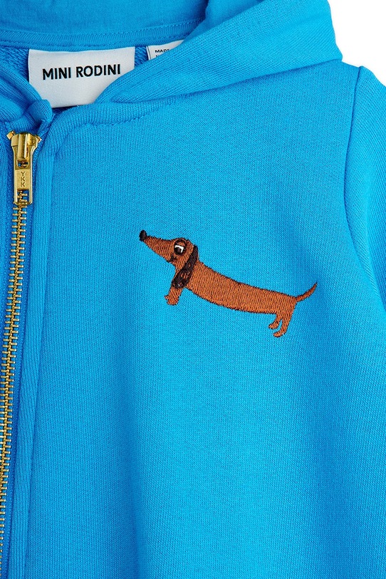 Chłopiec Mini Rodini pajacyk niemowlęcy bawełniany Dog 11000313 niebieski