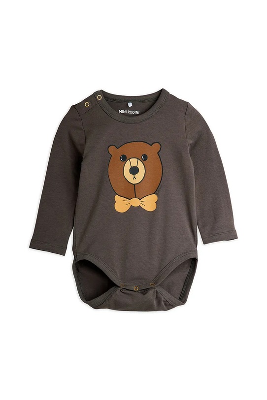 Mini Rodini body niemowlęce Bear Produkt niemowlęcy szary 25740108
