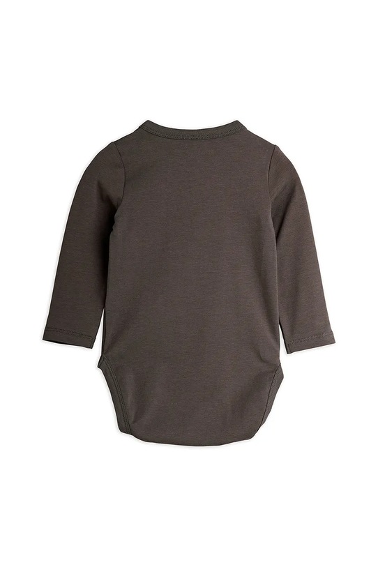 Mini Rodini body niemowlęce Bear 25740108 szary AW25