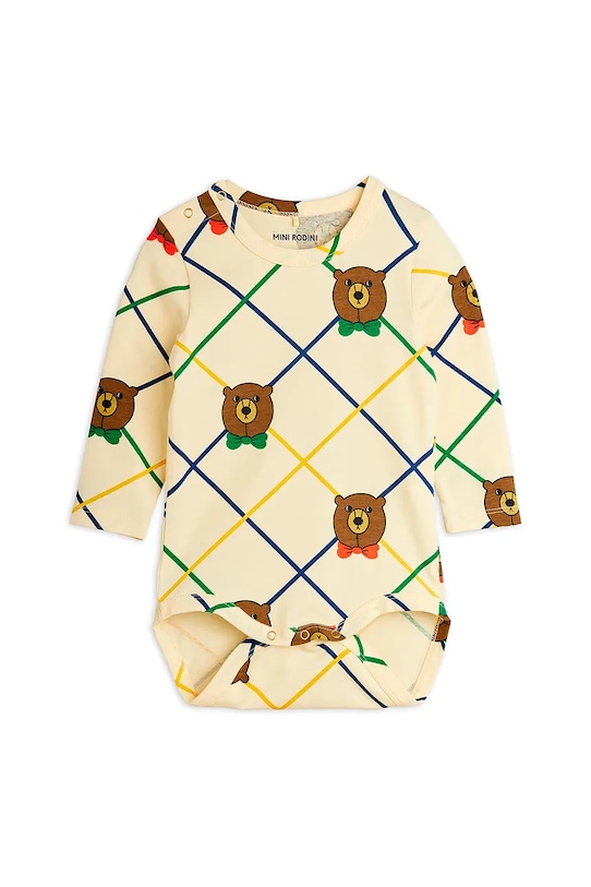 Боді для немовлят Mini Rodini Bear Для немовлят бежевий 25740109