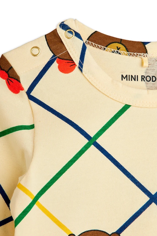 Хлопчик Боді для немовлят Mini Rodini Bear 25740109 бежевий