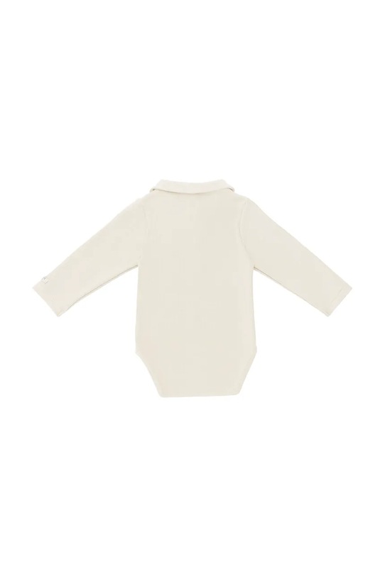 Chłopiec Donsje body bawełniane niemowlęce Polau Bodysuit Gingerbread 3042501 beżowy