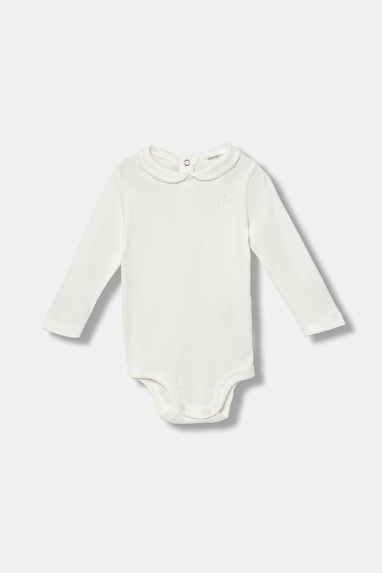 United Colors of Benetton body bawełniane niemowlęce Produkt niemowlęcy biały 3I9WAB00R.W.seasonal