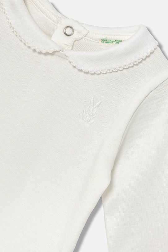 Chłopiec United Colors of Benetton body bawełniane niemowlęce 3I9WAB00R.W.seasonal biały