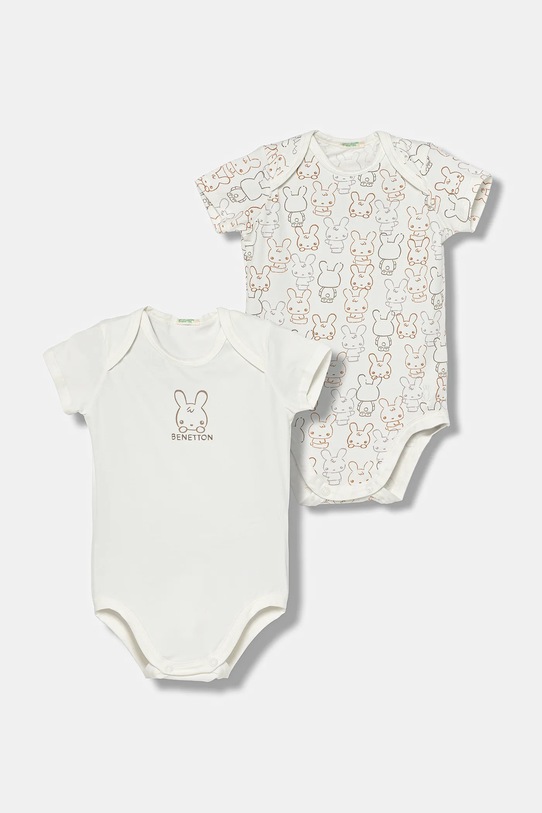United Colors of Benetton body niemowlęce 2-pack Produkt niemowlęcy biały 3DKAAB00T.W.seasonal