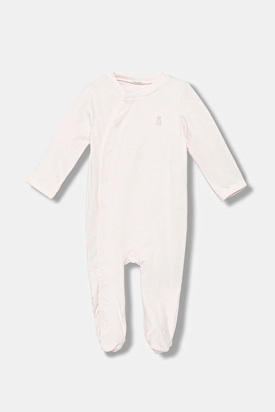 United Colors of Benetton śpioszki niemowlęce 3DKAAT016.W.seasonal różowy AW25