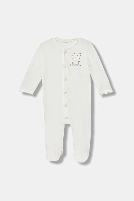 United Colors of Benetton śpioszki niemowlęce Produkt niemowlęcy biały 3DKEAT017.W.seasonal