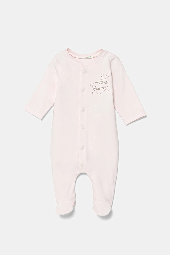 United Colors of Benetton śpioszki niemowlęce Produkt niemowlęcy różowy 3DKEAT017.W.seasonal