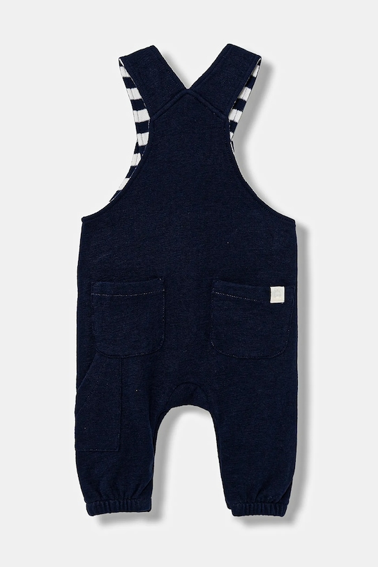 Detský bavlnený overal United Colors of Benetton 3IDMAT014.W.seasonal tmavomodrá AW25