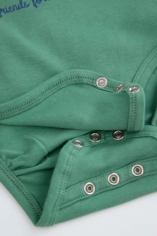 Coccodrillo body niemowlęce z bawełną zielony ZC5112101FBN