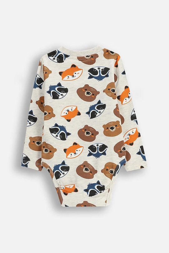 Coccodrillo body niemowlęce z bawełną ZC5112103FBN szary AW25