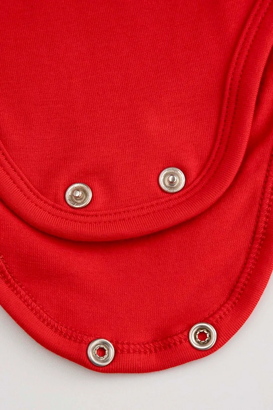 Βρεφικό body βαμβακερό Coccodrillo κόκκινο ZC5112101MER