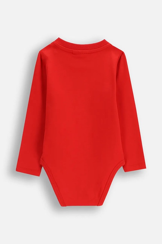 Βρεφικό body βαμβακερό Coccodrillo ZC5112102MER κόκκινο AW25