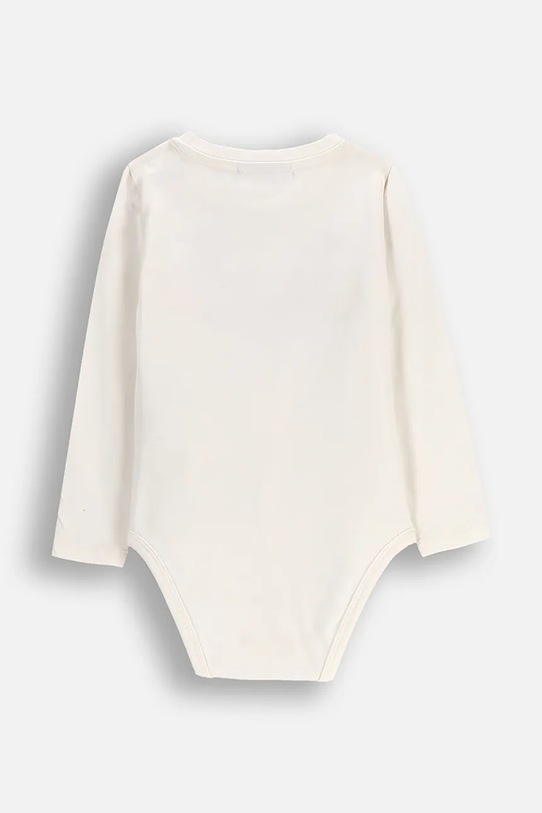 Βρεφικό body βαμβακερό Coccodrillo ZC5112103MER μπεζ AW25