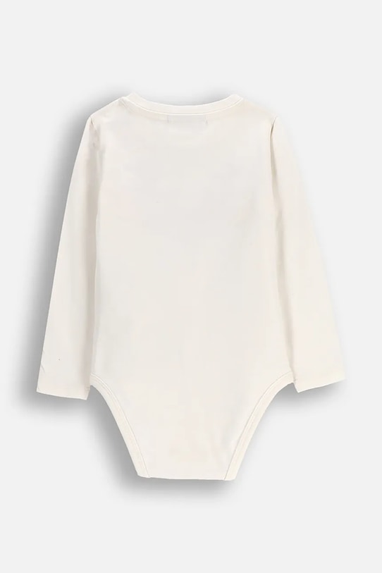 Βρεφικό body βαμβακερό Coccodrillo ZC5112103MER μπεζ AW25