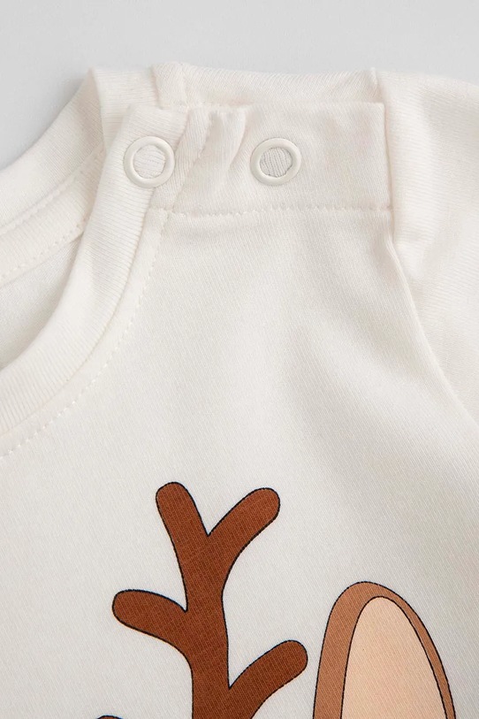 Αγορίστικα Βρεφικό body βαμβακερό Coccodrillo ZC5112103MER μπεζ