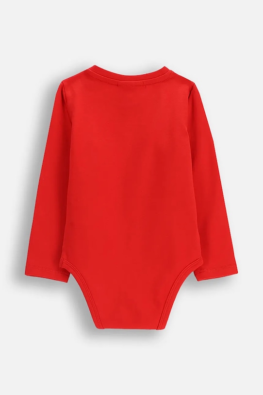 Βρεφικό body βαμβακερό Coccodrillo ZC5112104MER κόκκινο AW25