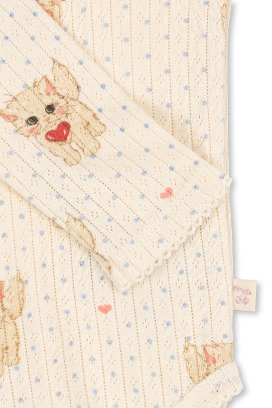 Konges Sløjd body niemowlęce MINNIE BODY GOTS beżowy KS105191.9BYA