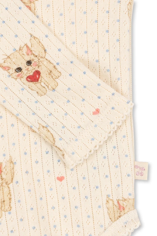 Konges Sløjd body niemowlęce MINNIE BODY GOTS beżowy KS105191.9BYA
