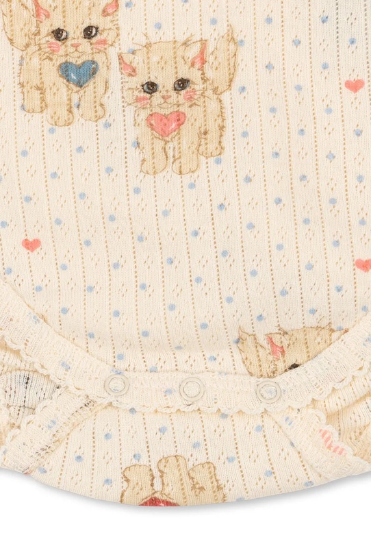 Konges Sløjd body niemowlęce MINNIE BODY GOTS KS105191.9BYA beżowy