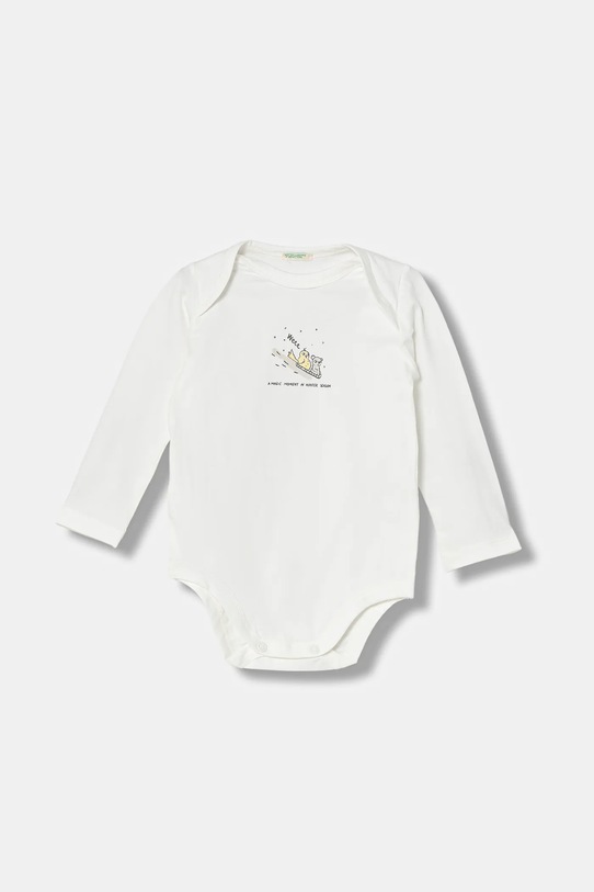 Хлопчик Боді для немовлят United Colors of Benetton 2-pack 3DKAAB00U.W.Seasonal білий