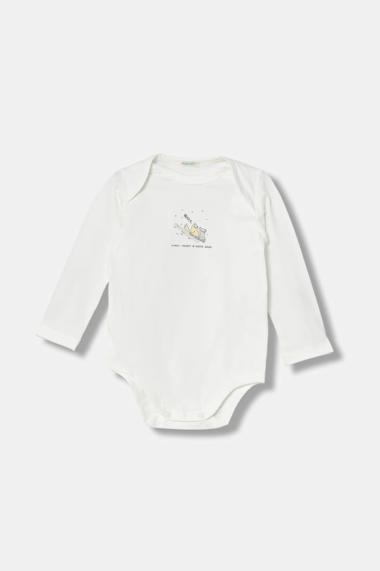 Хлопчик Боді для немовлят United Colors of Benetton 2-pack 3DKAAB00U.W.Seasonal білий