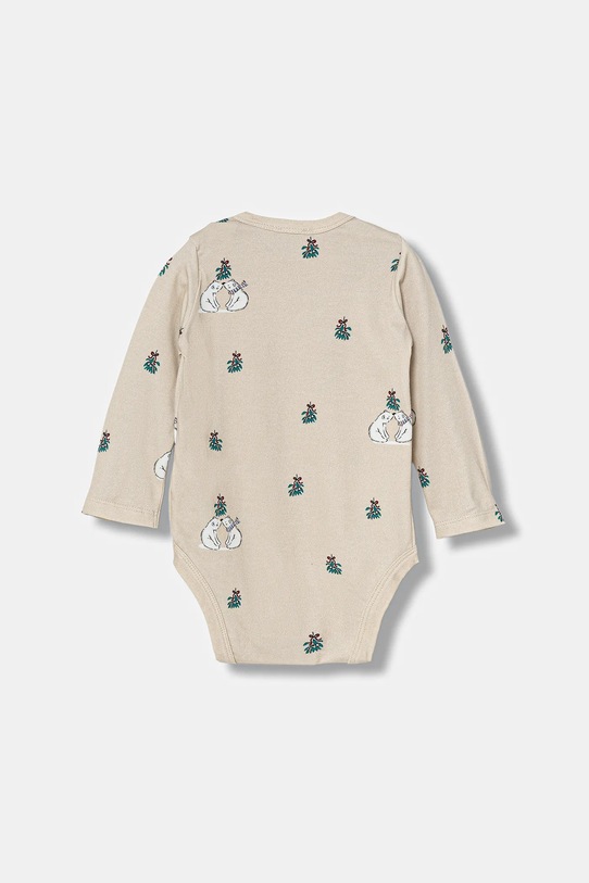United Colors of Benetton body niemowlęce 2-pack beżowy 3DKAAB00U.W.Seasonal