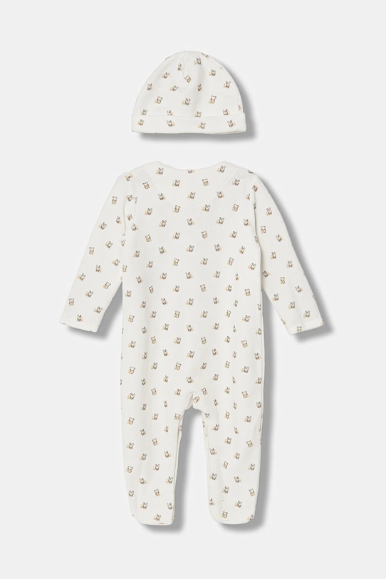 United Colors of Benetton śpioszki niemowlęce 2-pack 3WQSAK01G.W.Seasonal biały AW25