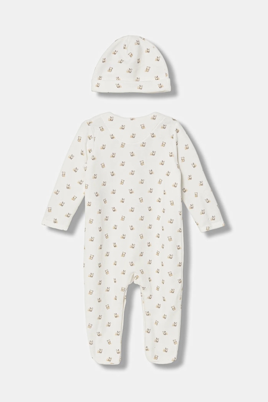 United Colors of Benetton śpioszki niemowlęce 2-pack 3WQSAK01G.W.Seasonal biały AW25