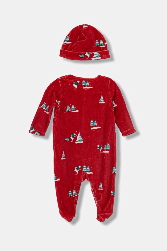 United Colors of Benetton śpioszki niemowlęce 2-pack 3WQSAK01G.W.Seasonal czerwony AW25