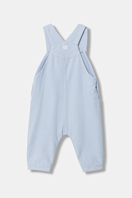 Otroški bombažni romper United Colors of Benetton 4O5GAT014.W.Season.9BYA modra AW25