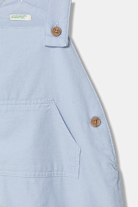 Deklice Otroški bombažni romper United Colors of Benetton 4O5GAT014.W.Season.9BYA modra