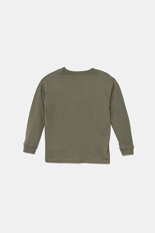 Chłopiec Calvin Klein Jeans longsleeve bawełniany IB0IB02354.9BYA zielony