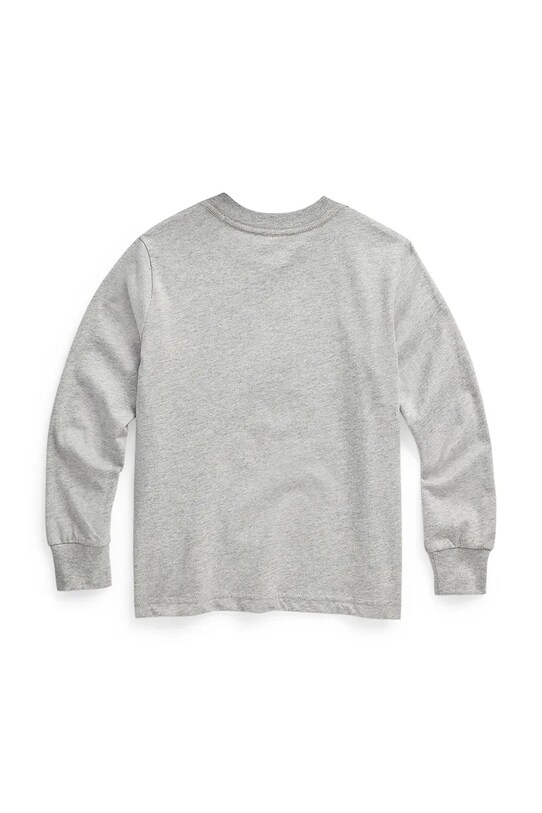 Хлопковый детский лонгслив Polo Ralph Lauren 322843804005 серый AW25
