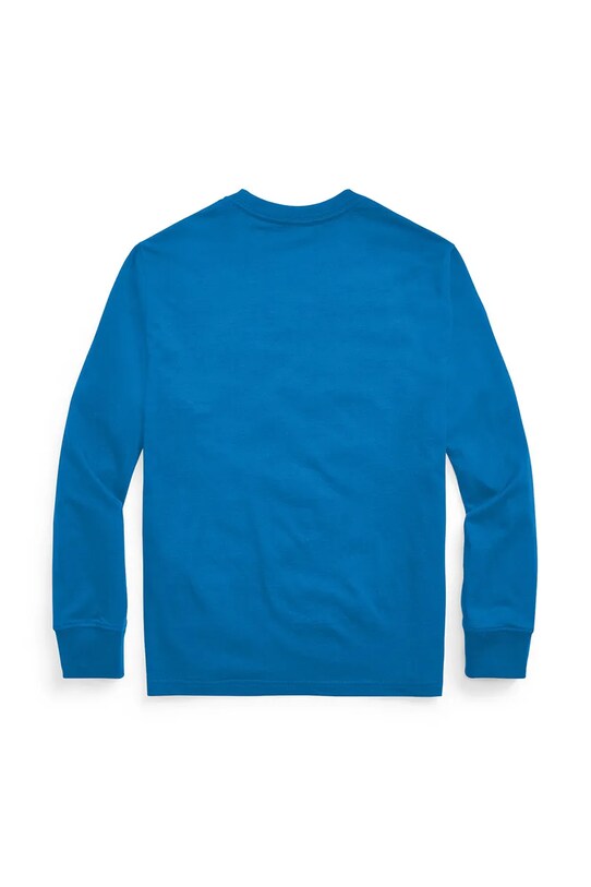 Detská bavlnená košeľa s dlhým rukávom Polo Ralph Lauren 323843804007 modrá AW25