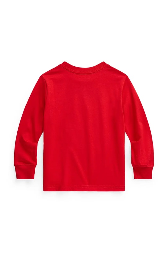 Polo Ralph Lauren longsleeve bawełniany dziecięcy 322843804003 czerwony AW25
