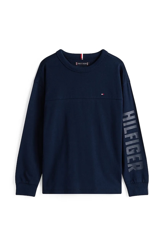 Βαμβακερή μπλούζα Tommy Hilfiger KB0KB09845.128.176.9BYA σκούρο μπλε AW25