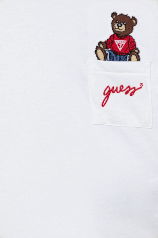 Chłopiec Guess longsleeve bawełniany niemowlęcy I4BI00.I3Z14.9BYA biały